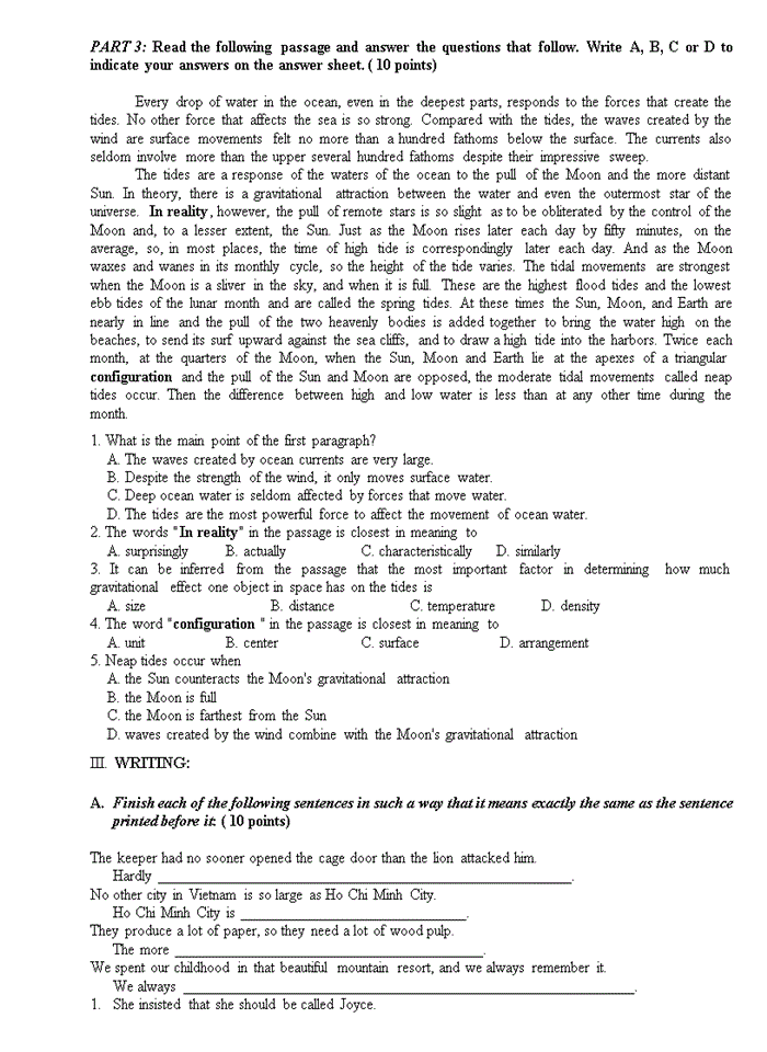 image for page 270 câu trắc nghiệm  tiếng anh