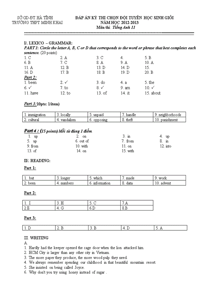 image for page 270 câu trắc nghiệm  tiếng anh