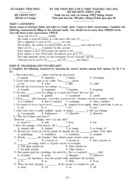 270 câu trắc nghiệm  tiếng anh