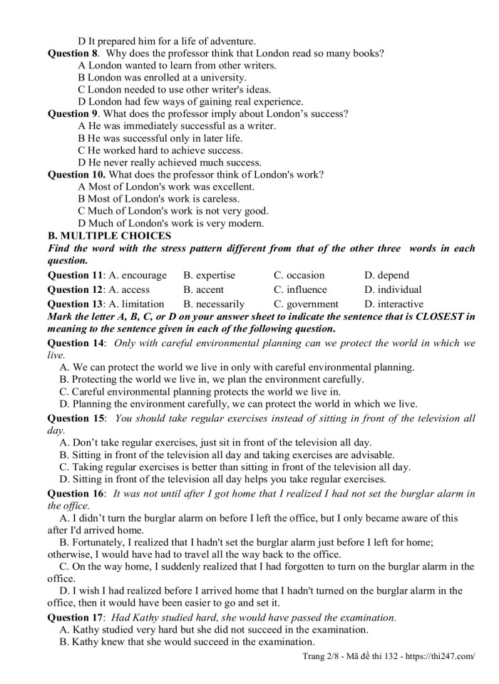 image for page 890 câu trắc nghiệm  tiếng anh