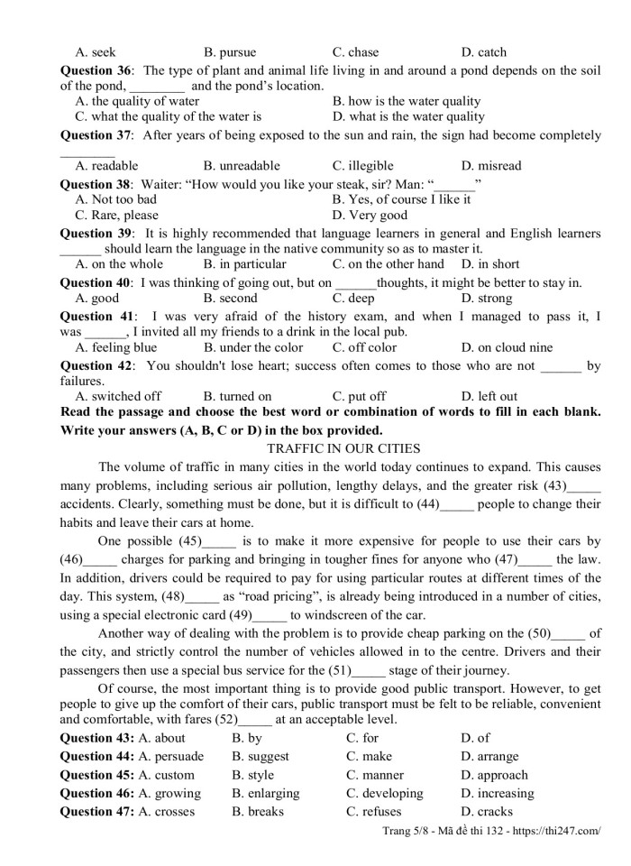 image for page 890 câu trắc nghiệm  tiếng anh