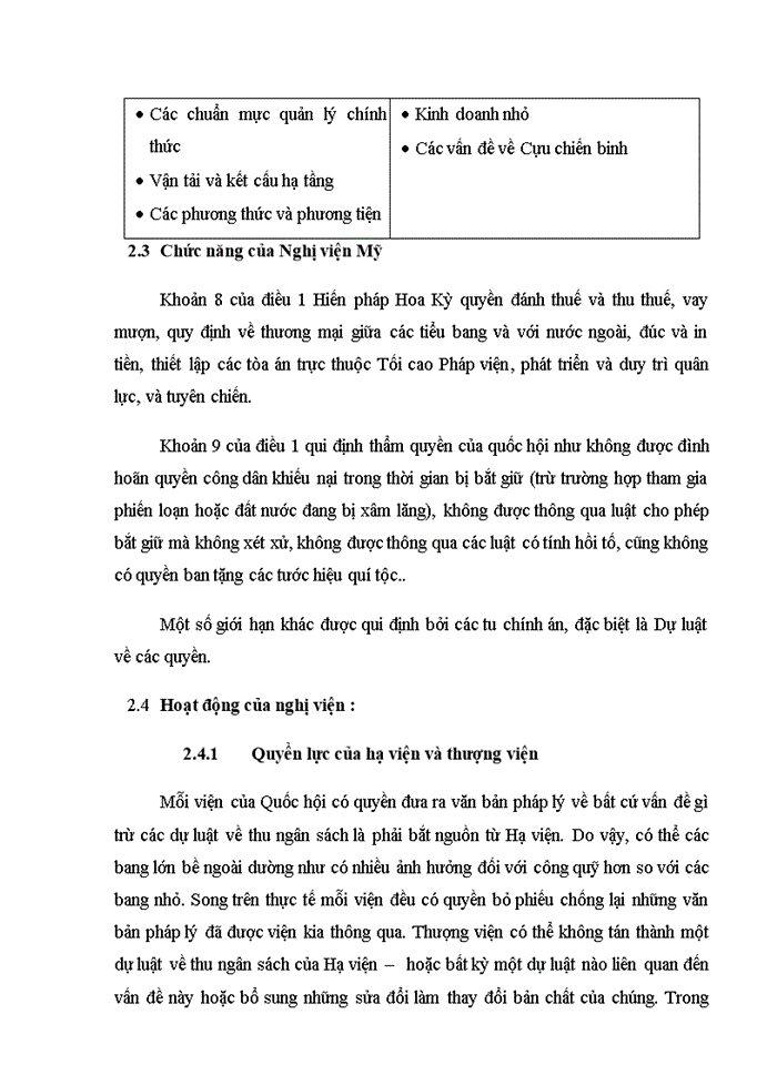 image for page Cơ cấu tổ chức và hoạt động Quốc hội Việt Nam và nghị viện Hoa Kỳ