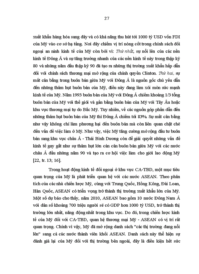 image for page Chính sách của Mỹ đối với Đông Nam Á những năm đầu thế kỷ XXI