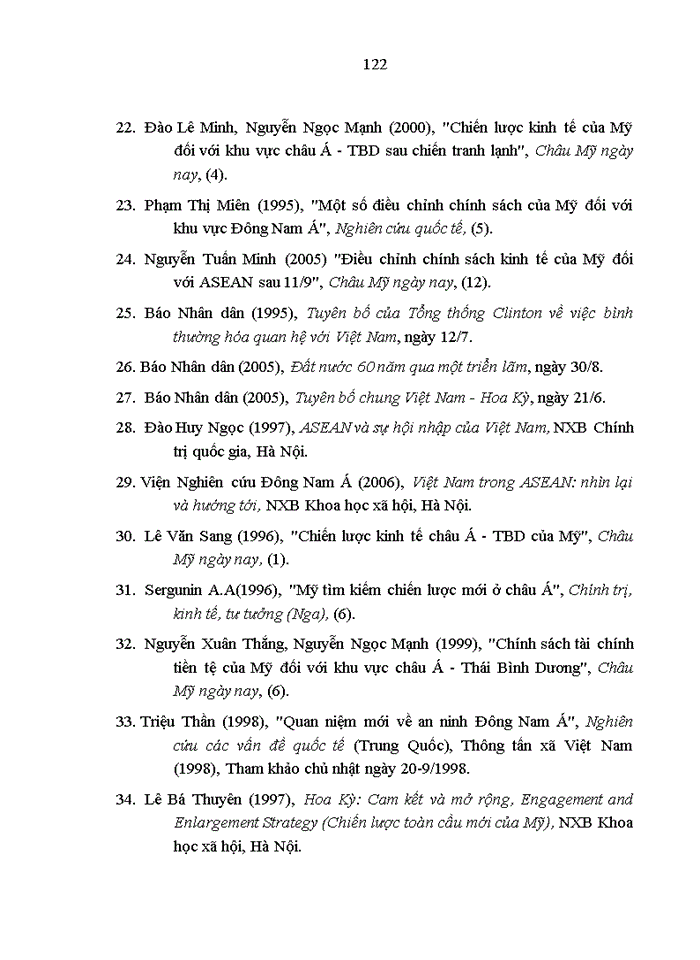 image for page Chính sách của Mỹ đối với Đông Nam Á những năm đầu thế kỷ XXI