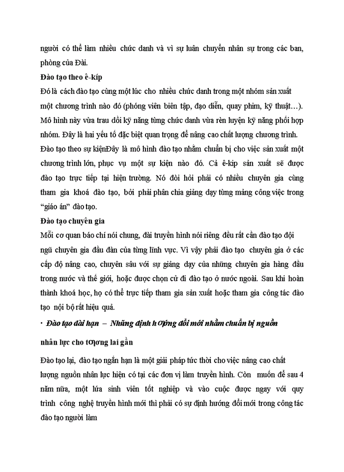 image for page Từ những chuyển động trong lĩnh vực truyền hình bàn về công tác đào tạo ngƣời làm báo hình nhà báo TRẦN TIẾN