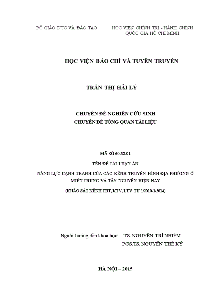 image for page Năng lực cạnh tranh của các kênh truyền hình địa phương ở miền trung và tây nguyên hiện nay