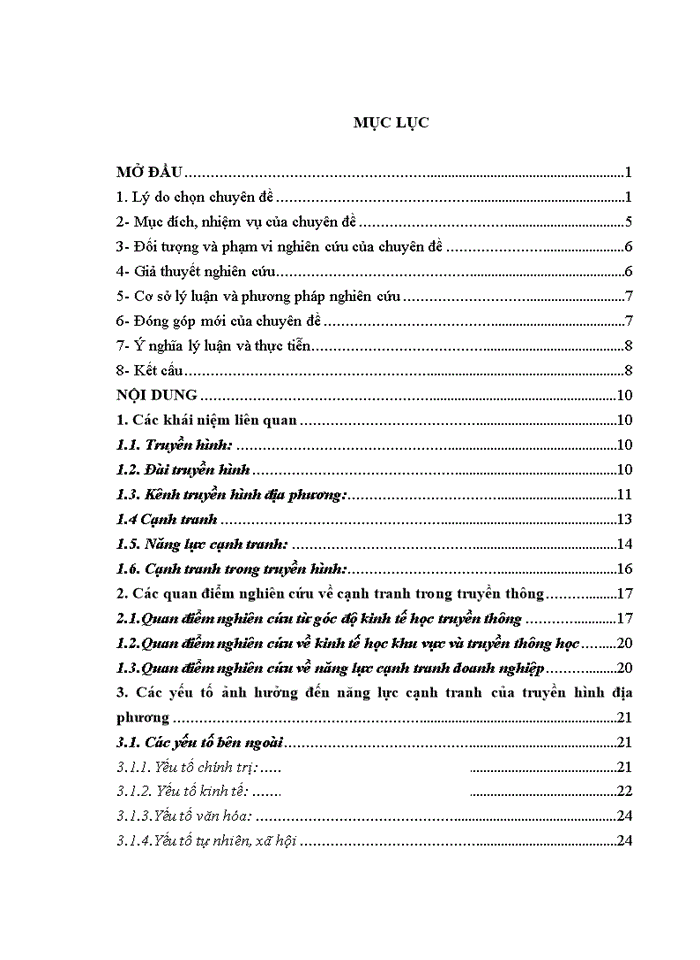 image for page Cơ sở lý luận và thực tiễn về năng lực cạnh tranh trong truyền hình