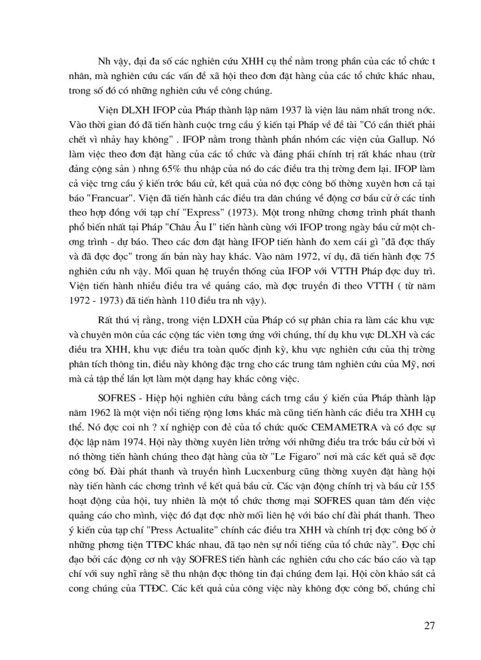 image for page Nghiên cứu xã hội học về các ấn phẩm, đài phát thanh và vô tuyến truyền hinh ở các nước tư bản phát triển