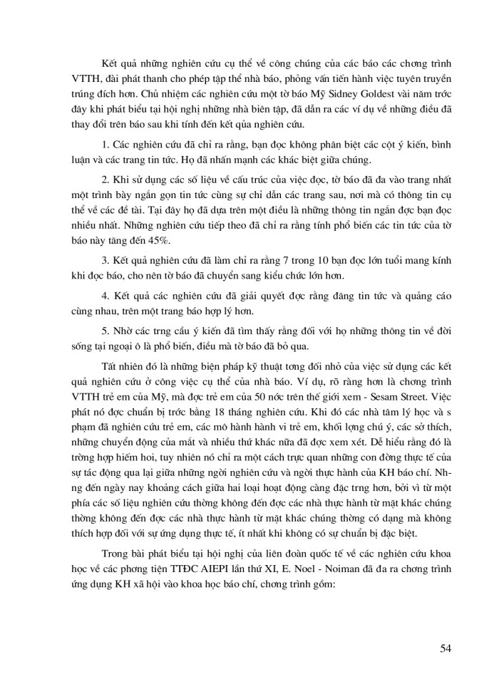 image for page Nghiên cứu xã hội học về các ấn phẩm, đài phát thanh và vô tuyến truyền hinh ở các nước tư bản phát triển