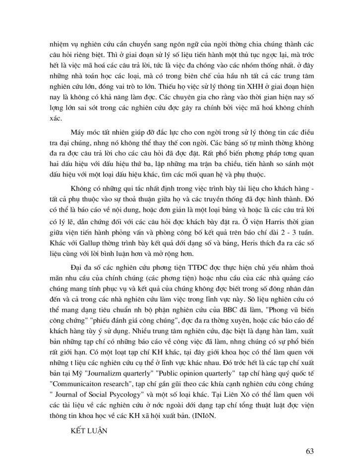 image for page Nghiên cứu xã hội học về các ấn phẩm, đài phát thanh và vô tuyến truyền hinh ở các nước tư bản phát triển