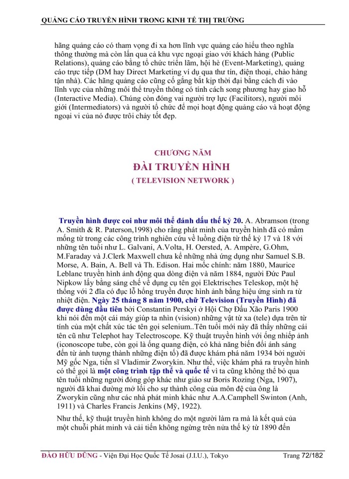 image for page Quảng cáo truyền hình trong kinh tế thị trường