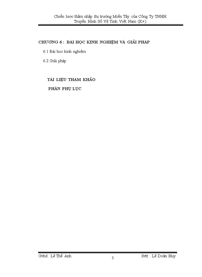 image for page Chiến lược thâm nhập thị trường Miền Tây của Công Ty TNHH Truyền Hình Số Vệ Tinh Việt Nam (K+)