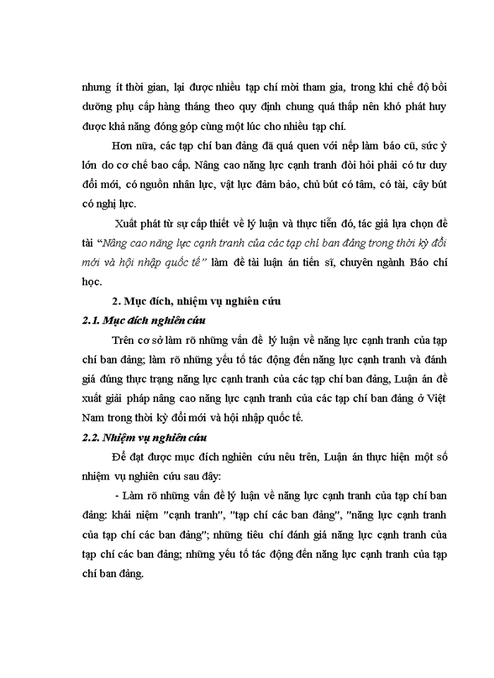 image for page Nâng cao năng lực cạnh tranh của các tạp chí ban đảng trong thời kỳ đổi mới và hội nhập quốc tế