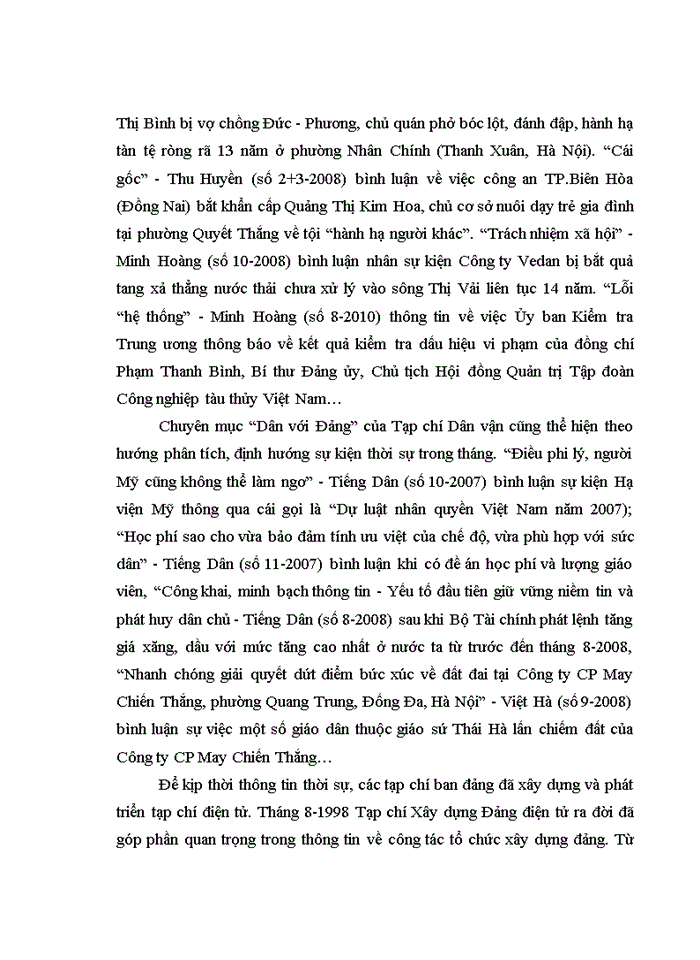 image for page Nâng cao năng lực cạnh tranh của các tạp chí ban đảng trong thời kỳ đổi mới và hội nhập quốc tế