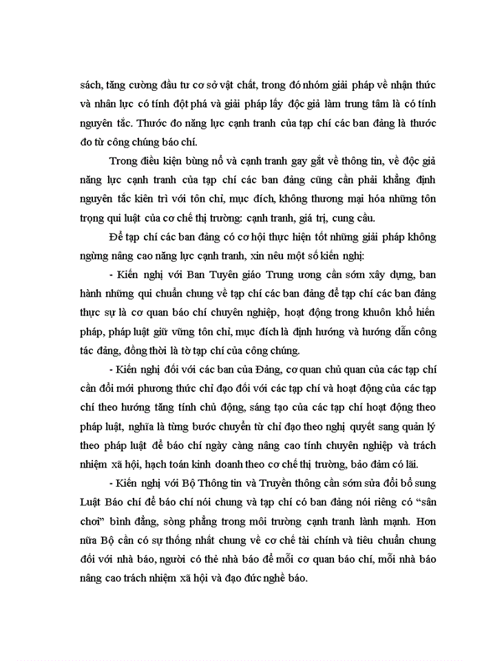 image for page Nâng cao năng lực cạnh tranh của các tạp chí ban đảng trong thời kỳ đổi mới và hội nhập quốc tế