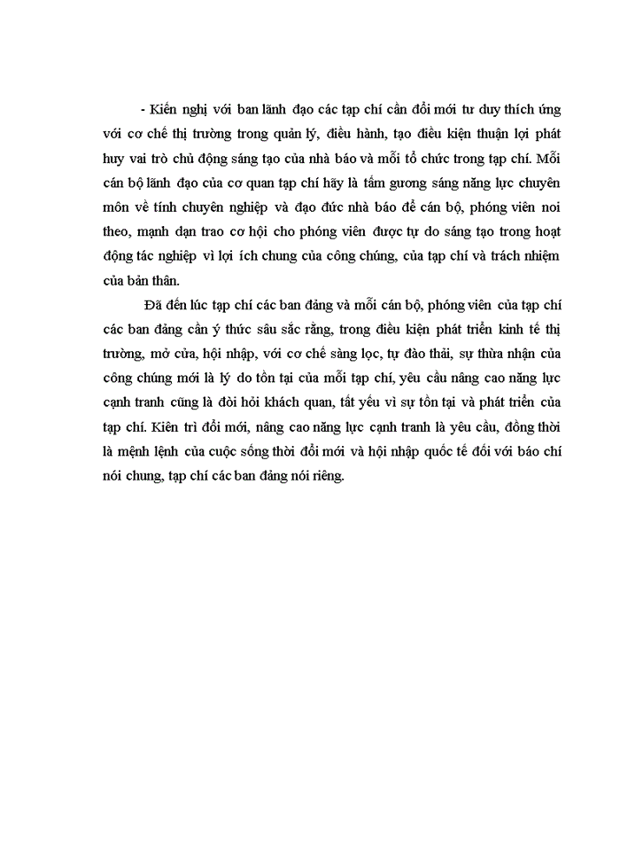 image for page Nâng cao năng lực cạnh tranh của các tạp chí ban đảng trong thời kỳ đổi mới và hội nhập quốc tế