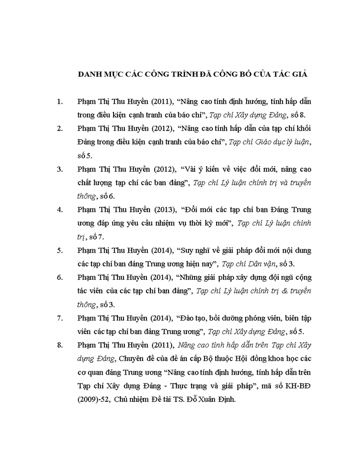 image for page Nâng cao năng lực cạnh tranh của các tạp chí ban đảng trong thời kỳ đổi mới và hội nhập quốc tế