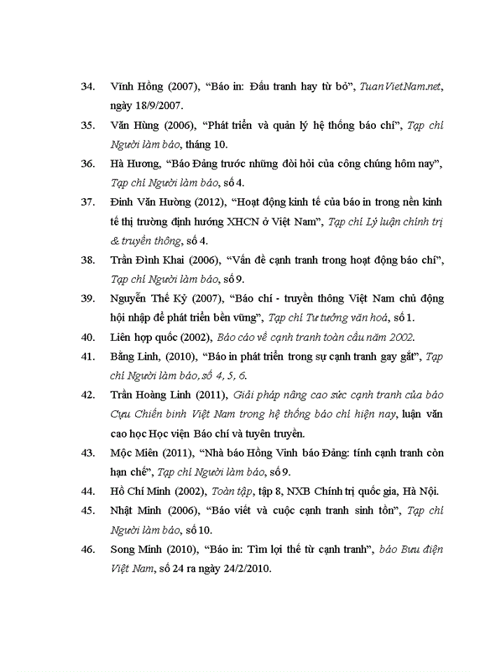 image for page Nâng cao năng lực cạnh tranh của các tạp chí ban đảng trong thời kỳ đổi mới và hội nhập quốc tế