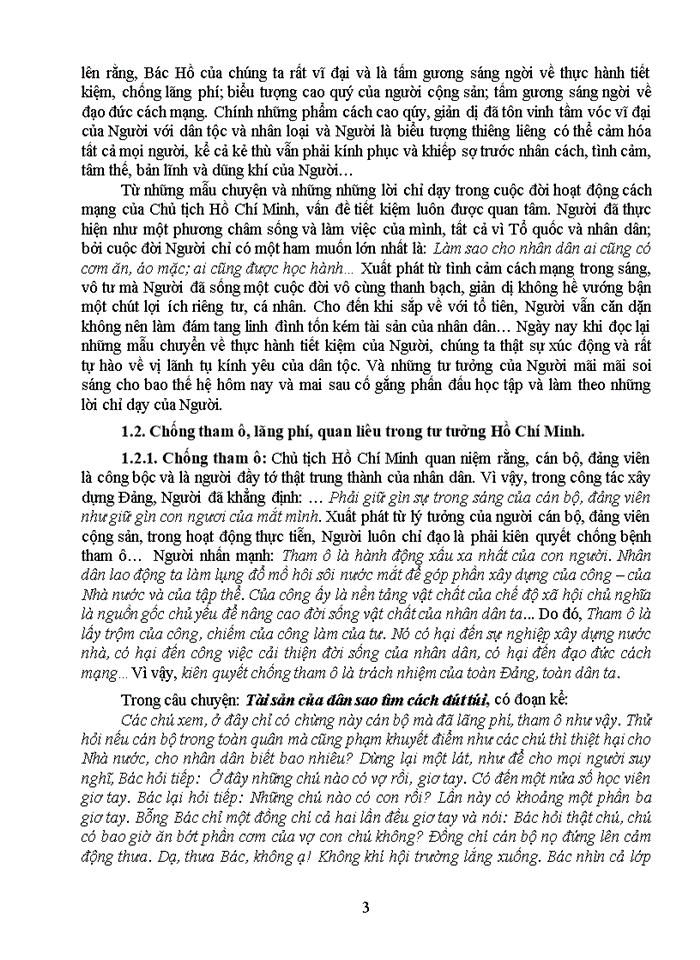 image for page Văn phòng học viện chính trị - hành chính khu vực iii với việc học tập tư tưởng hồ chí minh về thực hành tiết kiệm, chống tham ô, lãng phí, quan liêu