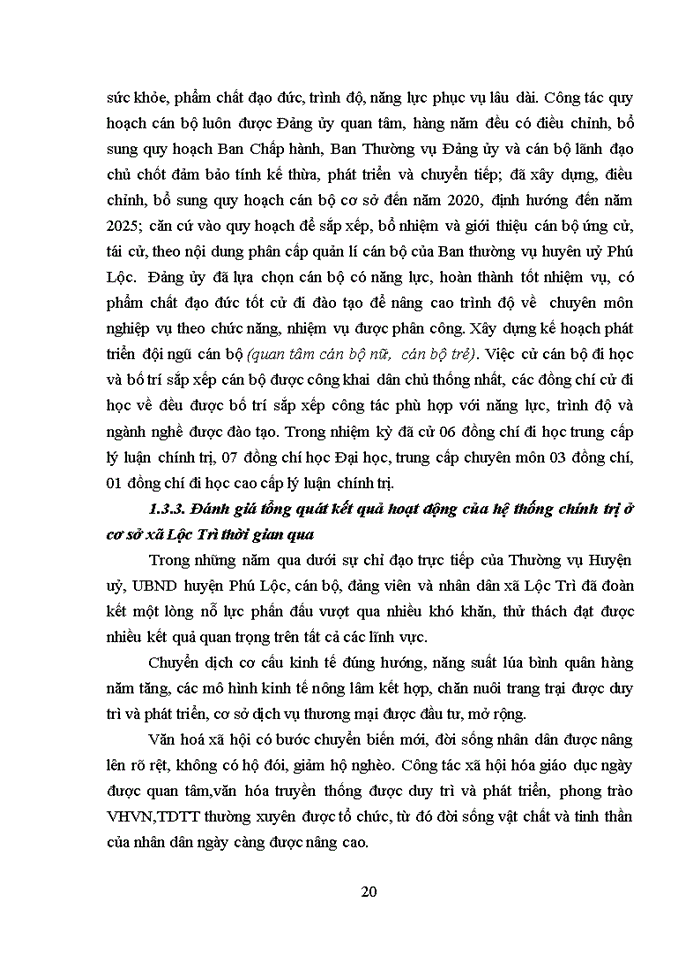 image for page Đổi mới và nâng cao chất lượng hệ thống chính trị ở cơ sở xã Lộc Trì, huyện Phú Lộc, tỉnh Thừa Thiên Huế, giai đoạn 2017 – 2021