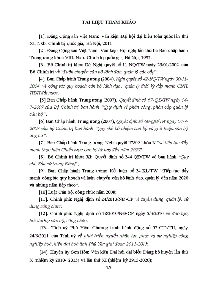 image for page Xây dựng đội ngũ cán bộ lãnh đạo, quản lý ở Đảng bộ huyện Sơn Hòa, tỉnh Phú Yên hiện nay