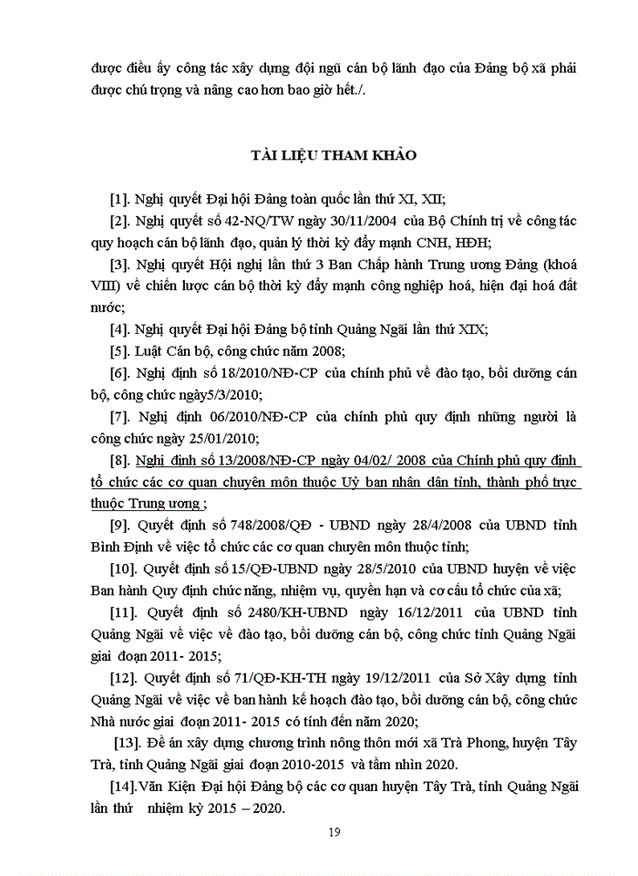 image for page Xây dựng đội ngũ cán bộ lãnh đạo quản lý ở Đảng bộ xã Trà Phong, huyện Tây Trà, tỉnh Quảng Ngãi hiện nay