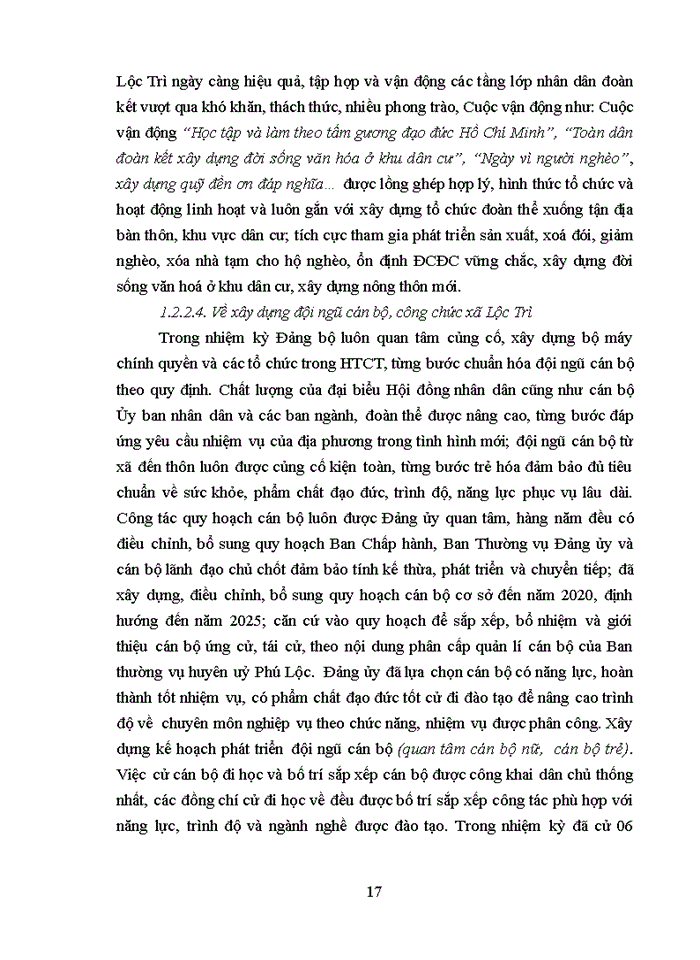 image for page Đổi mới và nâng cao chất lượng hệ thống chính trị ở cơ sở xã Lộc Trì, huyện Phú Lộc, tỉnh Thừa Thiên Huế giai đoạn 2017 - 2021