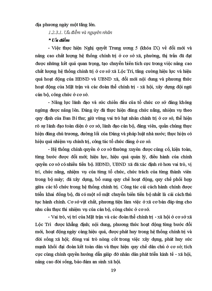 image for page Đổi mới và nâng cao chất lượng hệ thống chính trị ở cơ sở xã Lộc Trì, huyện Phú Lộc, tỉnh Thừa Thiên Huế giai đoạn 2017 - 2021