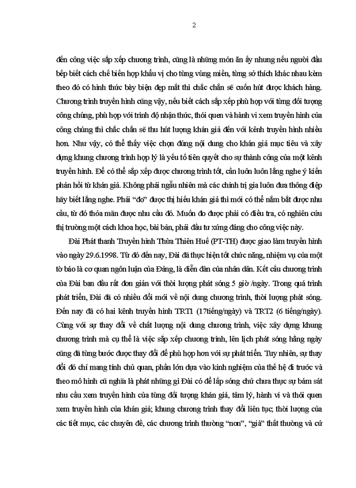 image for page Đổi mới cách thức xây dựng khung chương trình truyền hình ở Đài Phát thanh Truyền hình Thừa Thiên Huế