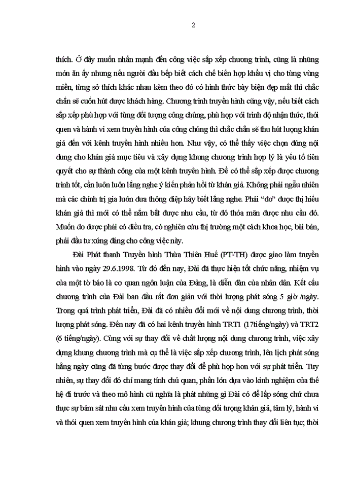 image for page Đổi mới cách thức xây dựng khung chương trình truyền hình ở Đài Phát thanh Truyền hình Thừa Thiên Huế