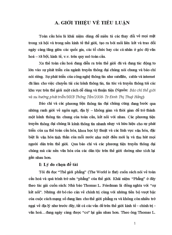 image for page Xu thế Toàn cầu hóa trên thế giới