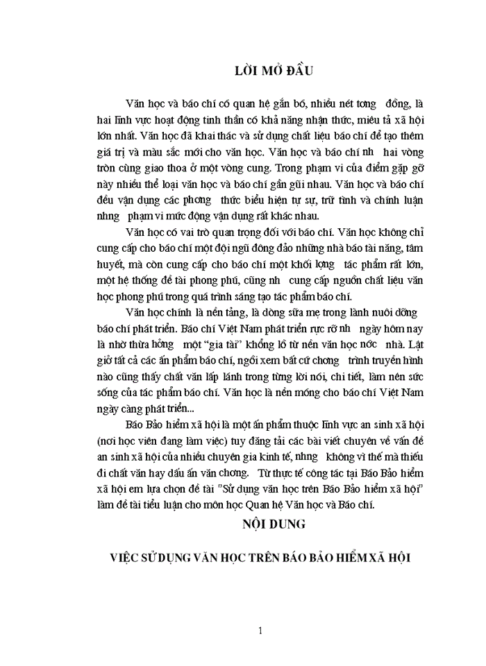 image for page Sử dụng văn học trên Báo Bảo hiểm xã hội