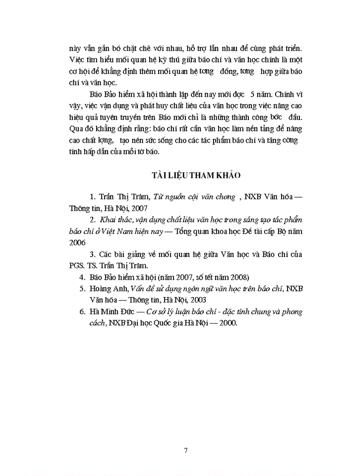 image for page Sử dụng văn học trên Báo Bảo hiểm xã hội