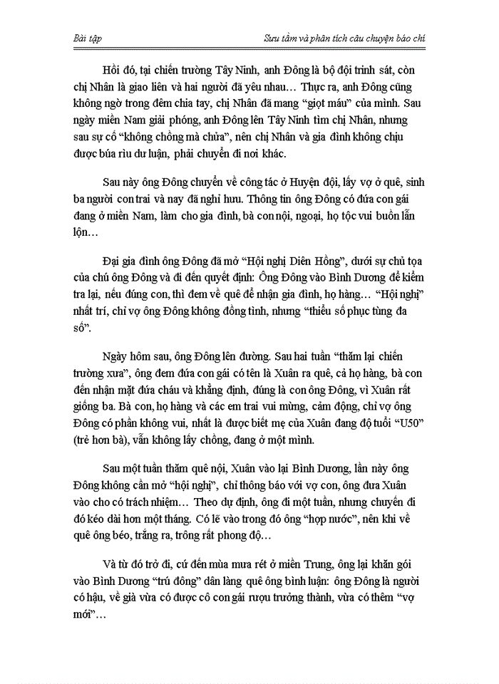 image for page Sưu tầm và phân tích câu chuyện báo chí