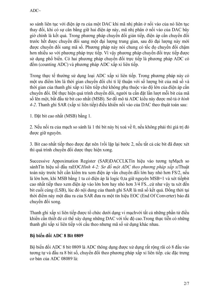 image for page Analog to Digital Converter