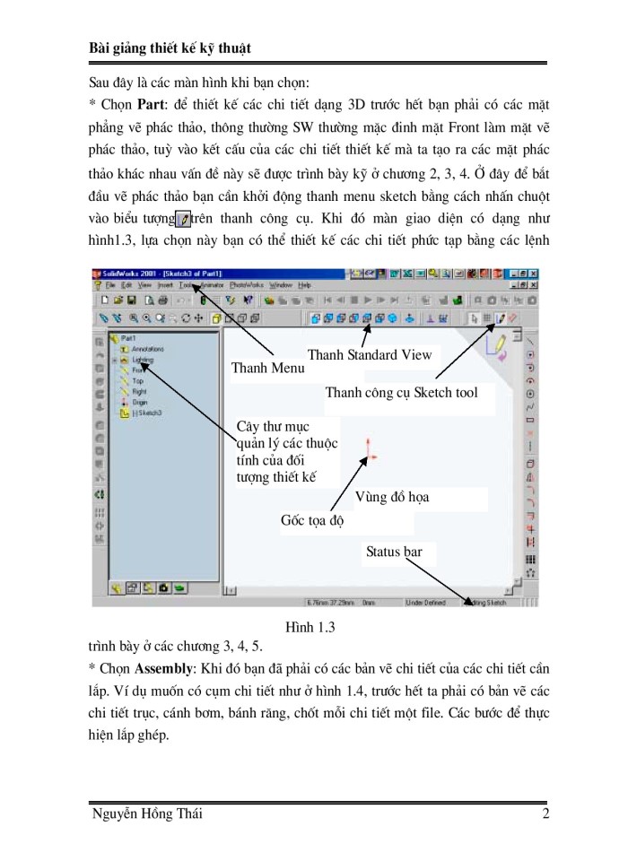 image for page Kiến thức cơ sở về SolidWork