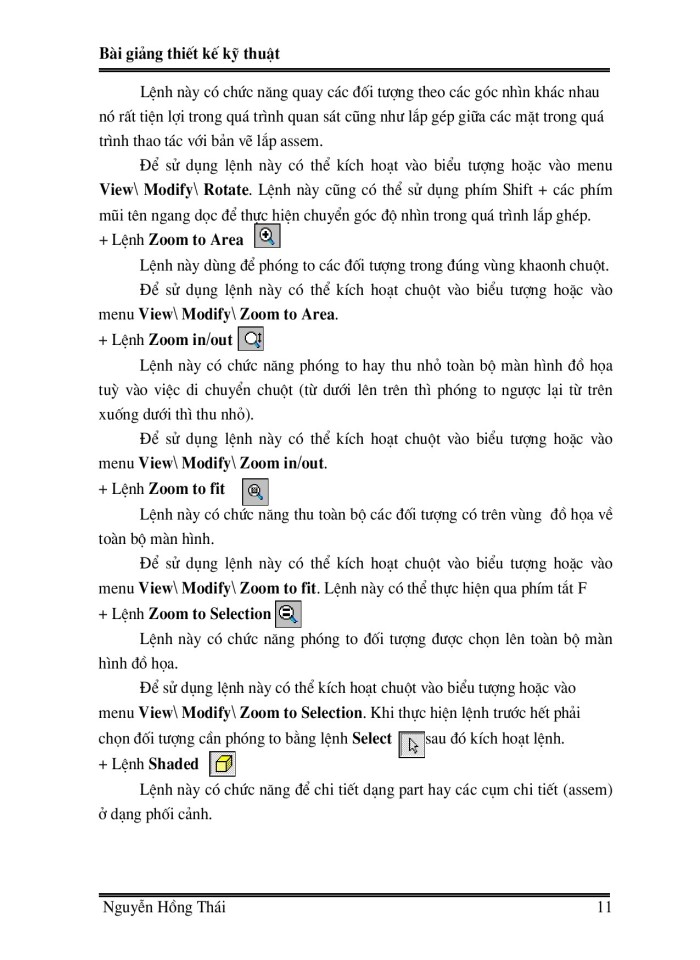 image for page Kiến thức cơ sở về SolidWork