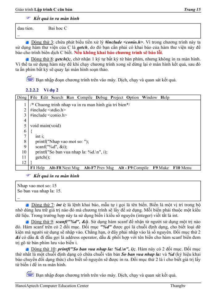 image for page Lập trình ngôn ngữ C căn bản