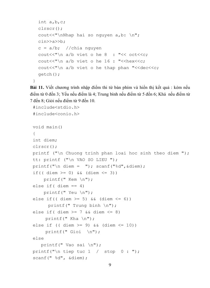 image for page Các thao tác vào ra cơ bản và các câu lệnh có cấu trúc