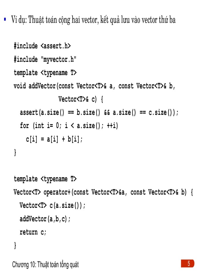 Thuật toán tổng quát C/C++