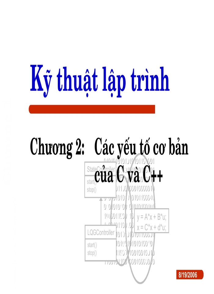 image for page Các yếu tố cơ bản trong C/C++