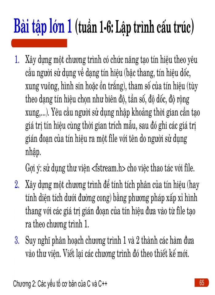 image for page Các yếu tố cơ bản trong C/C++