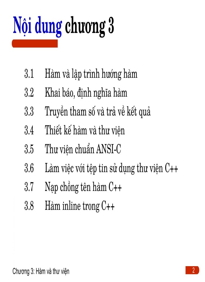 Hàm và thư viện trong C/C++