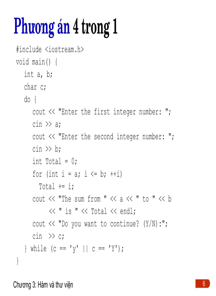 image for page Hàm và thư viện trong C/C++