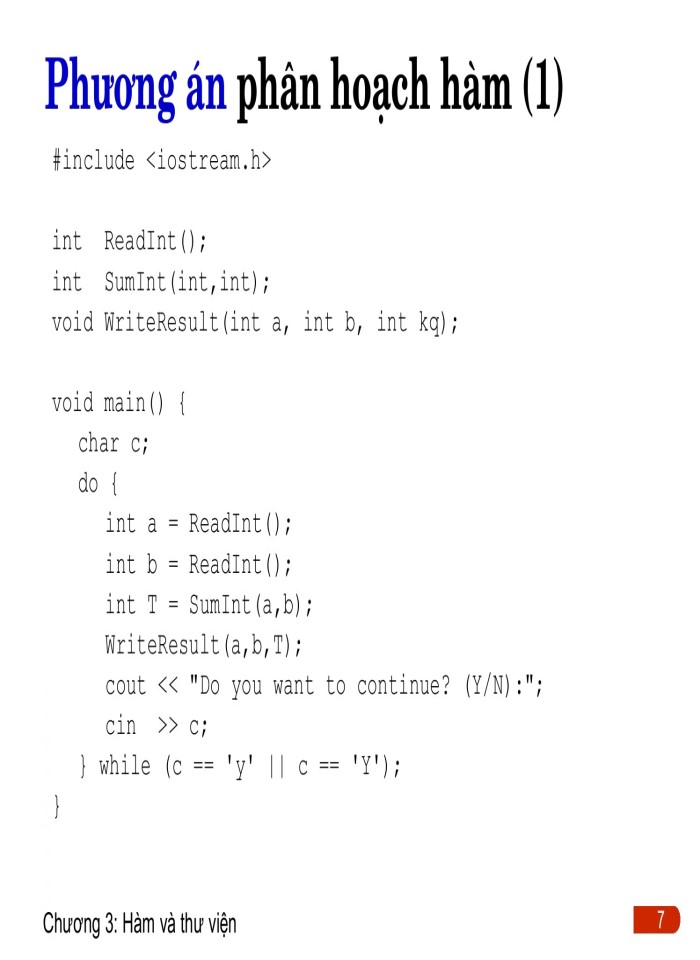 image for page Hàm và thư viện trong C/C++