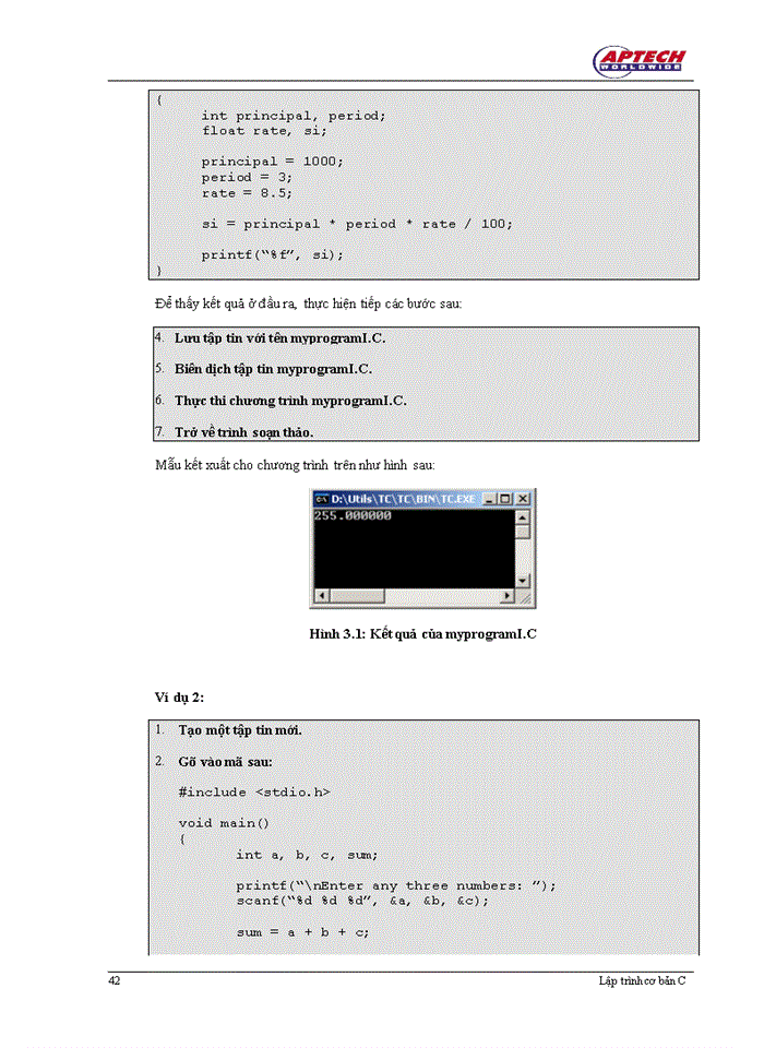 image for page BiÊsn, Toán tử và kiểu dữ liệu trong C/C++