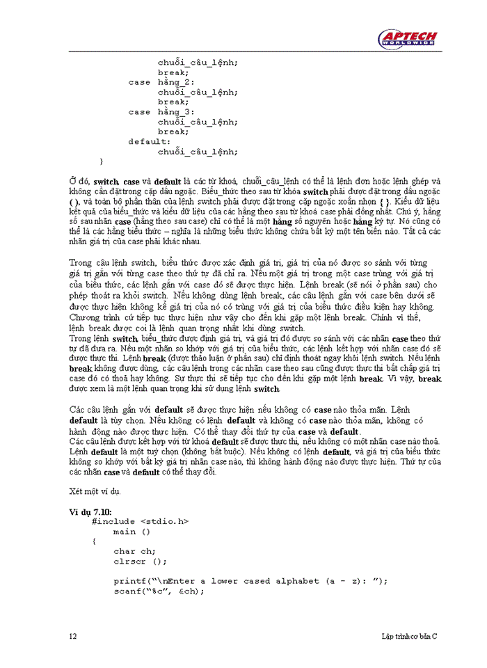 image for page Điều kiện trong C++