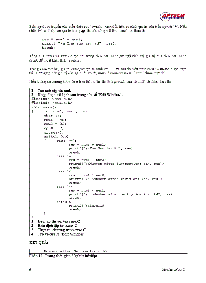 image for page Điều kiện trong C++