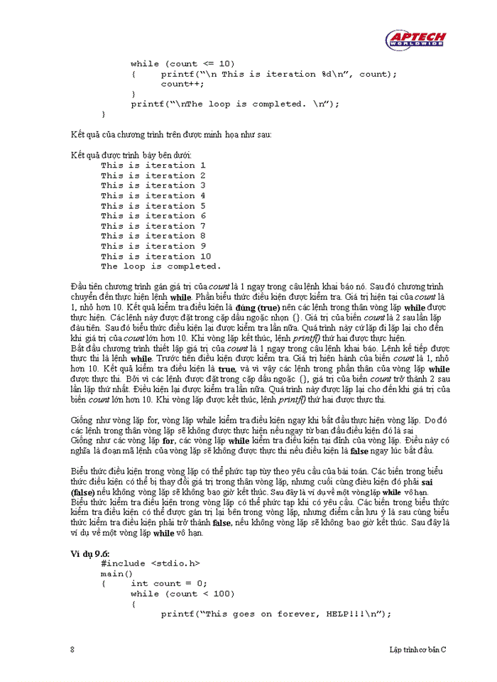 image for page Vòng lặp trong C++