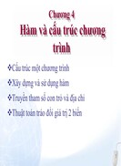 Hàm và cấu trúc chương trình